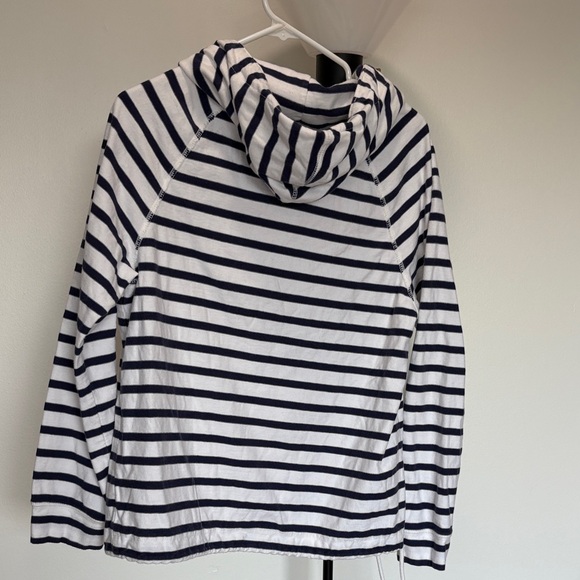 American Eagle Outfitters Navy and White Striped Hoodie - Picture 3 of 3
